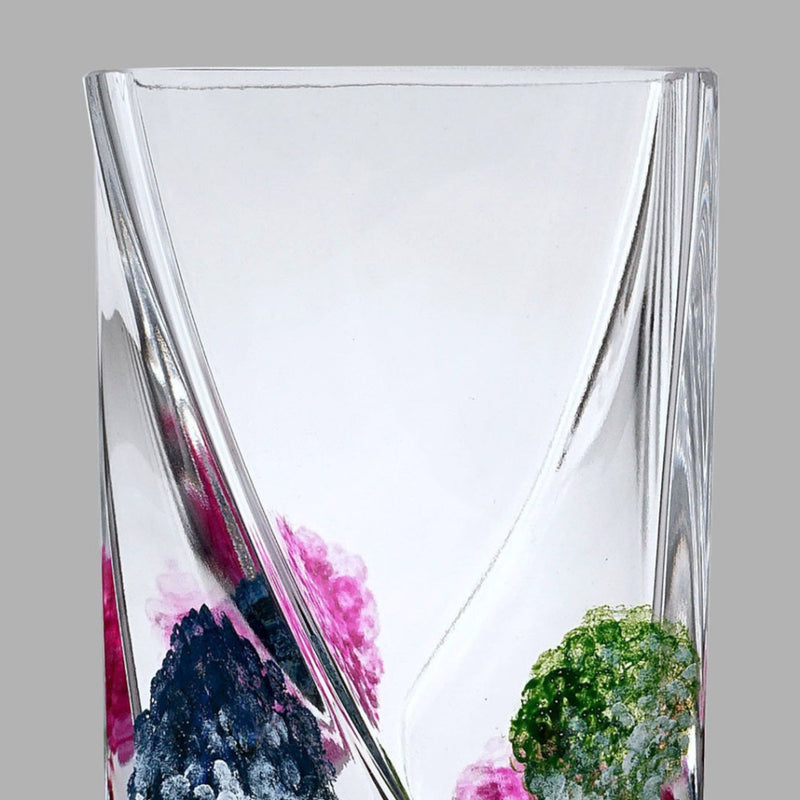 Nobile Dahlia Pom-Pom Twist Vase - 20cm