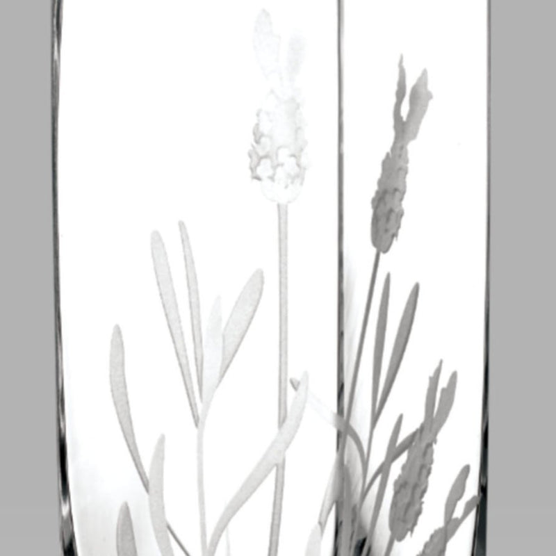Nobile Lavender Deep Cut Vase - 21cm