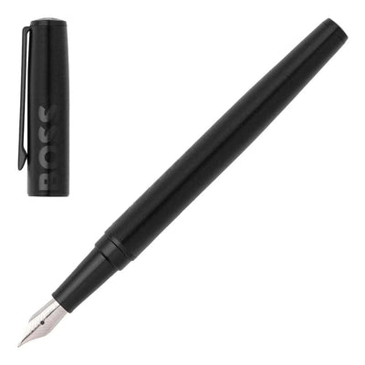 Hugo Boss Label Black Fountain Pen - HSH2092A - Engraveitnow Ltd