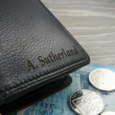 Visconti Heritage HT11 Brixton Soft Black Leather wallet - Engraveitnow Ltd