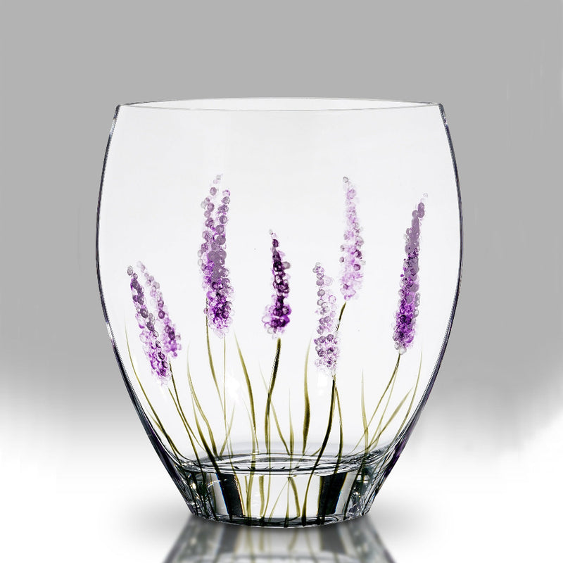 Nobile Lavender Curved Vase - 21cm