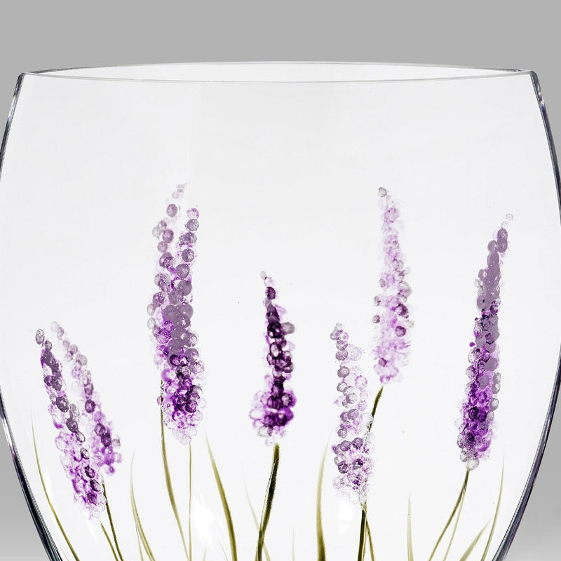 Nobile Lavender Curved Vase - 21cm