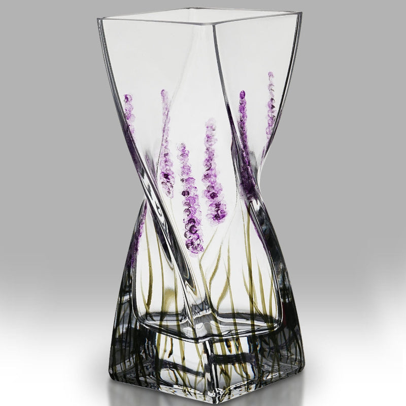 Nobile Lavender Twist Vase - 20cm