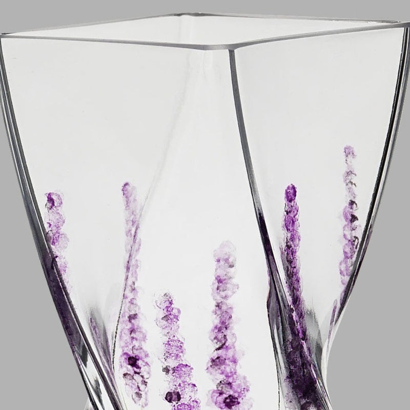 Nobile Lavender Twist Vase - 20cm