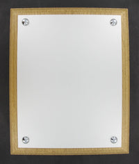 Oak Wood Plaque with 8" x 6" Aluminium Plate - PORTRAIT