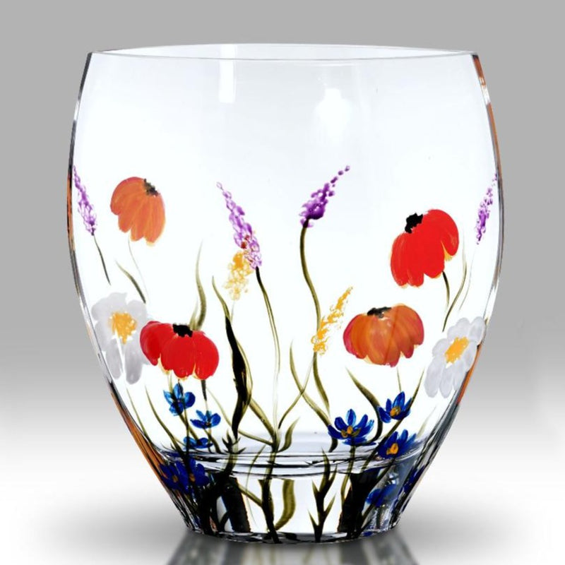 Free Engraving - Nobile Meadow Curved Vase - 21cm