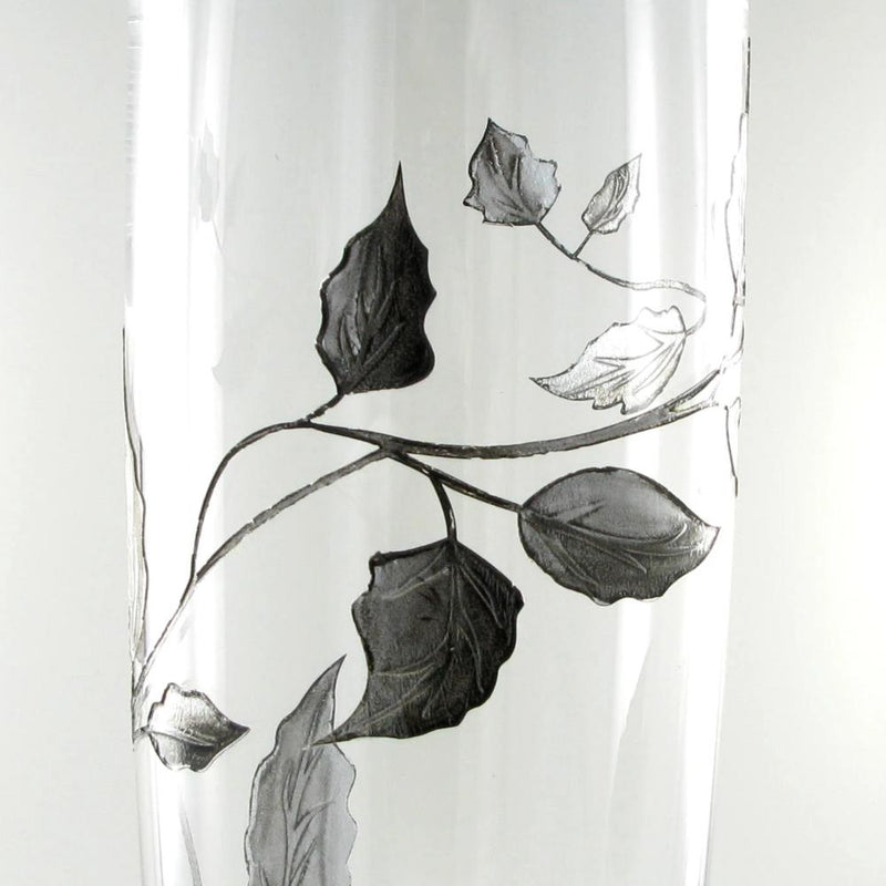 Nobile Silver Leaf Round Vase - 25cm