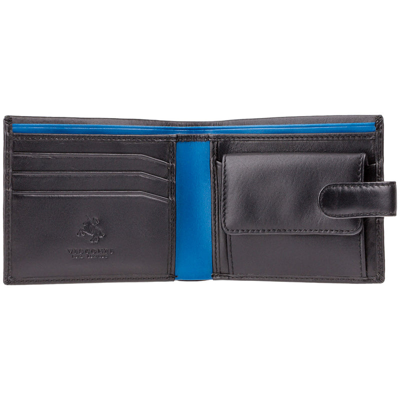 Visconti Parma PM100 Vincent Black'n'Blue Soft Leather Wallet