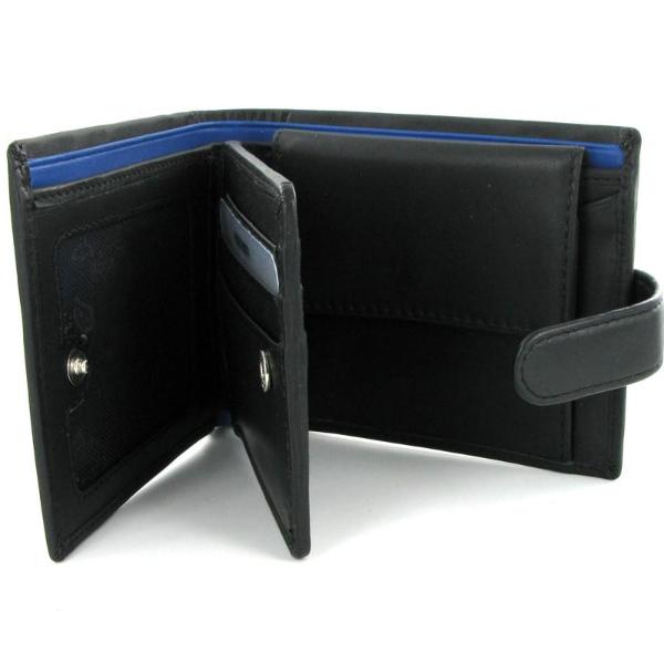 Visconti Parma PM102 Black'n'Blue Soft Leather Wallet