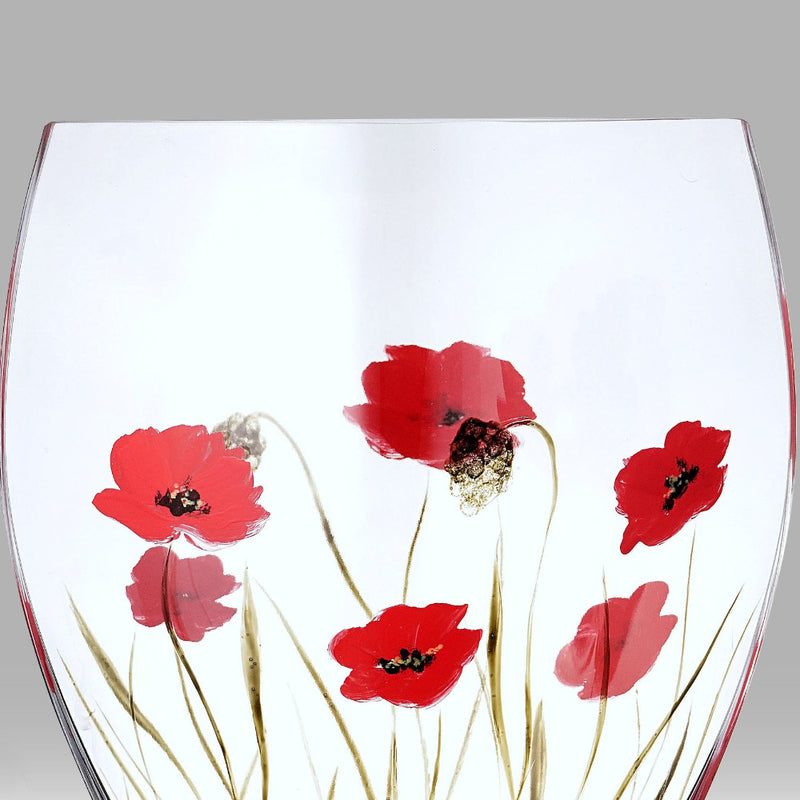 Nobile Poppy Fields Curved Vase - 21cm
