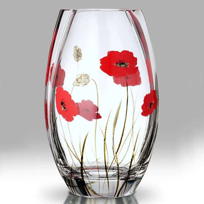 Nobile Poppy Fields Roundish Vase - 20cm - Engraveitnow Ltd
