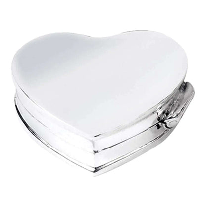 Pill Box Heart Shape 925 Solid Silver 4371 - Engraveitnow Ltd