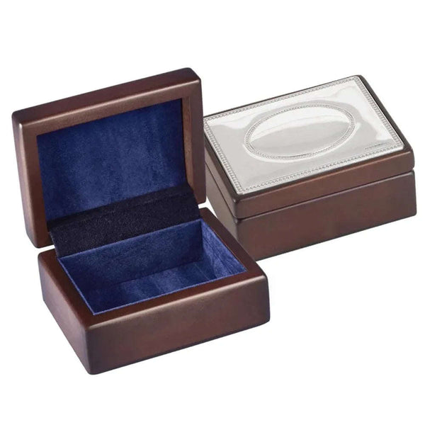 Silver Top Trinket Box Large 6040L