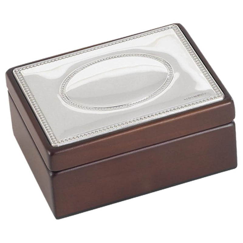 Silver Top Trinket Box Large 6040L
