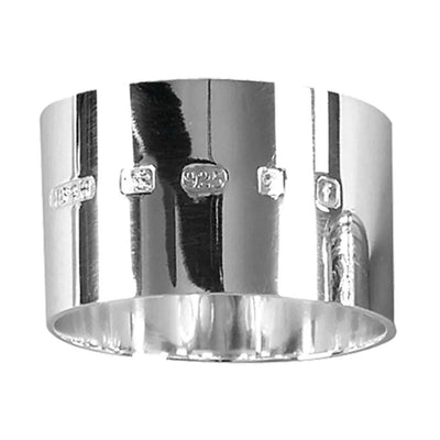 Napkin Ring Wide Heavy 1.5oz 925 Solid Silver 7483 - Engraveitnow Ltd