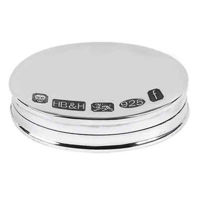 Pill Box Oval 925 Feature Hallmark Solid Silver 8506 - Engraveitnow Ltd