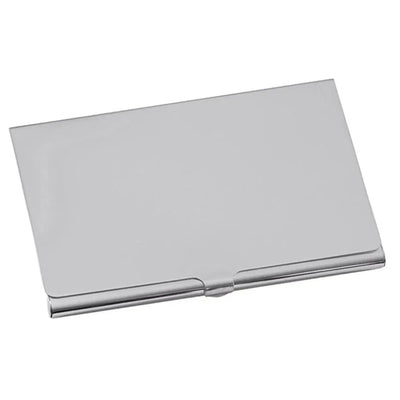 Plain Business Card Holder Nickle Plated - Engraveitnow Ltd