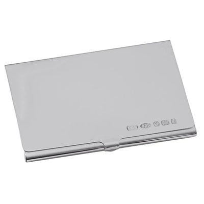 Business Card Holder Polished 925 Silver 8509 - Engraveitnow Ltd