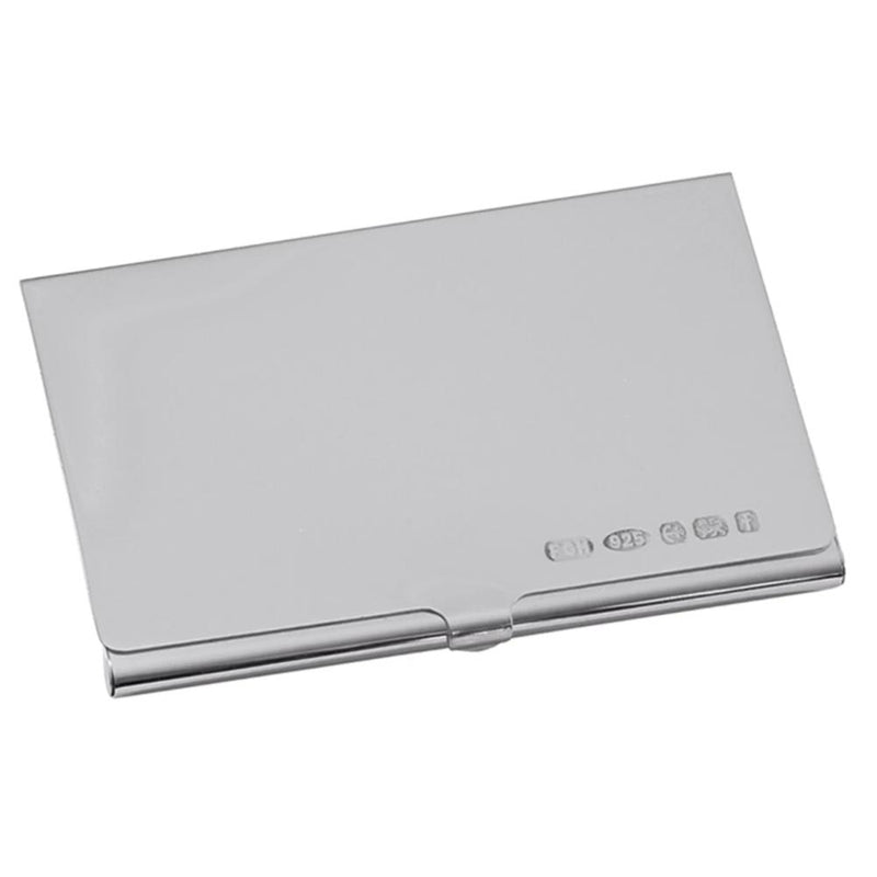 Business Card Holder Polished 925 Silver 8509