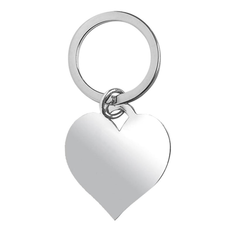 Heart Keyfob Solid Silver 8799