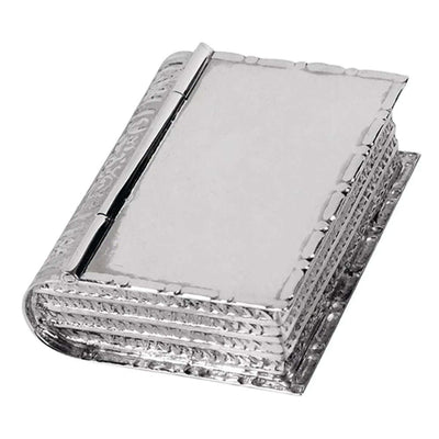 Pill Box Large Book Shape 925 Solid Silver 8825 - Engraveitnow Ltd