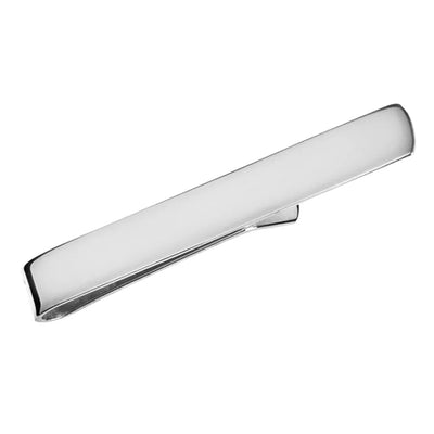 Tie Slide Small Plain Solid Silver 9302 - Engraveitnow Ltd