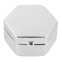 Pill Box Pentagon Shape 925 Solid Silver 9485