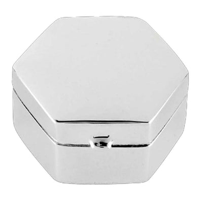 Pill Box Hexagon Shape 925 Solid Silver 9485 - Engraveitnow Ltd