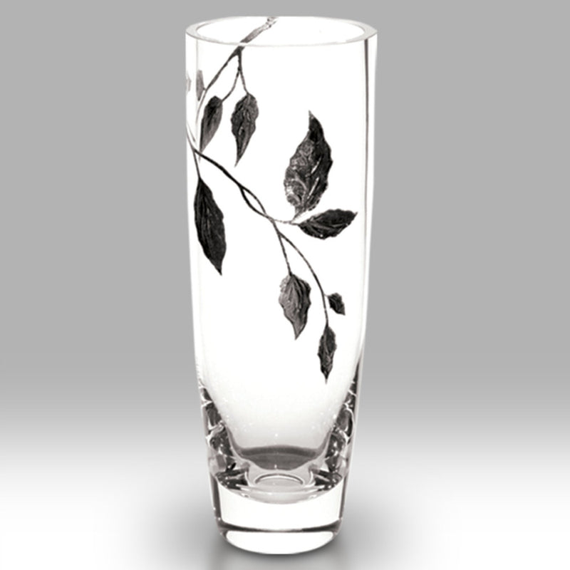 Nobile Silver Leaf Round Vase - 25cm
