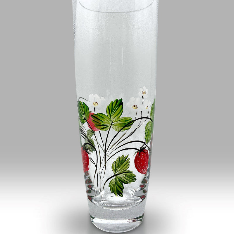 Free Engraving - Nobile Strawberry Fields Round Vase - 25cm