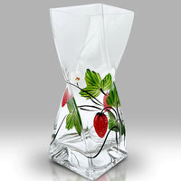 Free Enrgaving - Nobile Strawberry Fields Twist Vase - 20cm