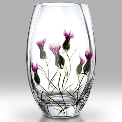 Nobile Thistle Roundish Vase - 20cm - Engraveitnow Ltd