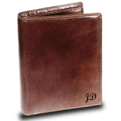 Visconti Monza MZ3 Milan Italian Brown RFID Leather Wallet - Engraveitnow Ltd