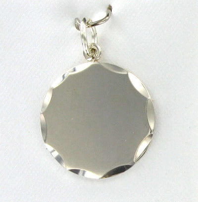 Cut Round Charm - Engraveitnow Ltd