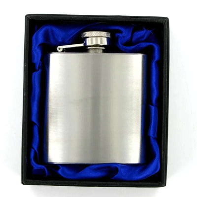 Hip Flask 3oz Brushed Steel - Engraveitnow Ltd