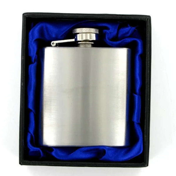 Hip Flask 3oz Brushed Steel