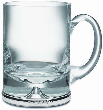 Broadway Krosno Tankard with Hallmarked Silver Rim - Engraveitnow Ltd