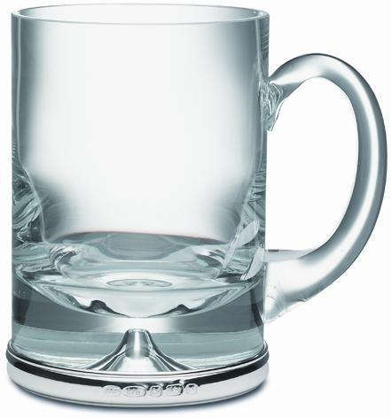 Broadway Krosno Tankard with Hallmarked Silver Rim