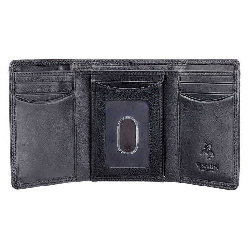 Visconti Heritage HT18 Black Bi-fold Wallet
