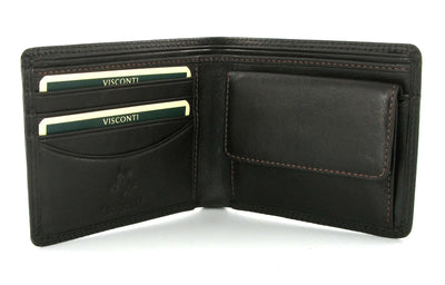Visconti Heritage HT7 Stamford Soft Chocolate Brown Leather Wallet - Engraveitnow Ltd