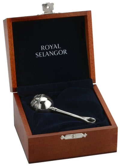 Royal Selangor Baby Rattle with Wooden Case 5751RG - Engraveitnow Ltd