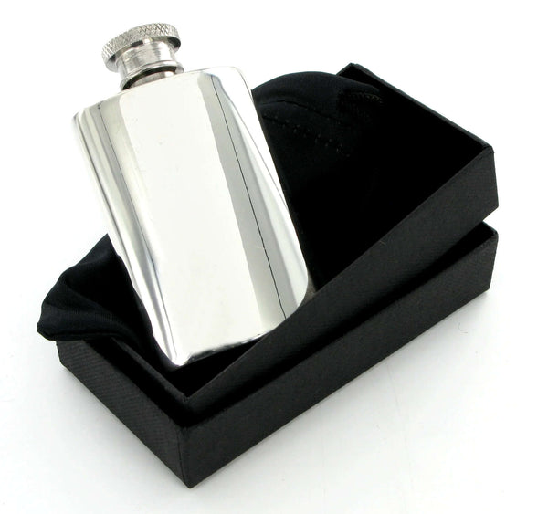 Pewter Hip Flask 2oz Plain