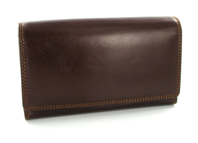 Visconti Monza MZ12 Maria Italian Brown Leather Purse - Engraveitnow Ltd