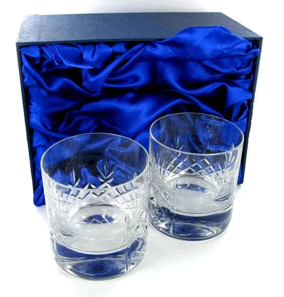 Mayfair Whiskey Tumbler Pair with Presentation Box & Free Engraving