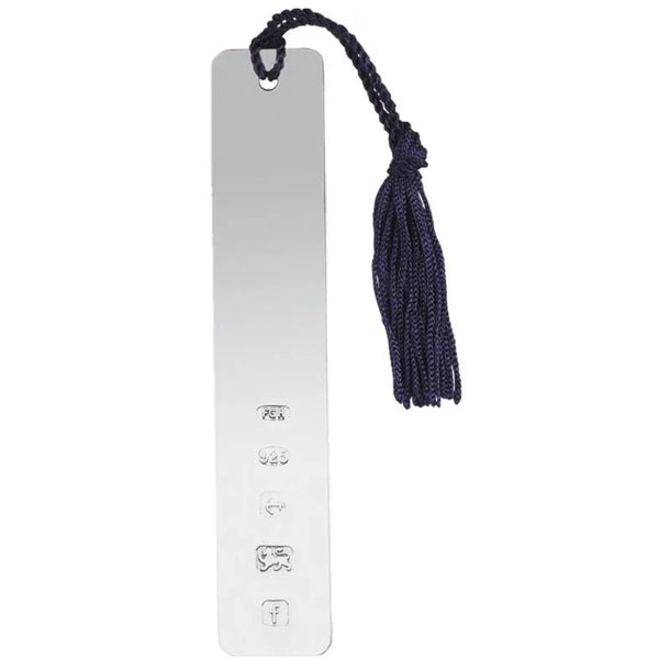 Long Solid Silver Bookmark with Tassel 8493