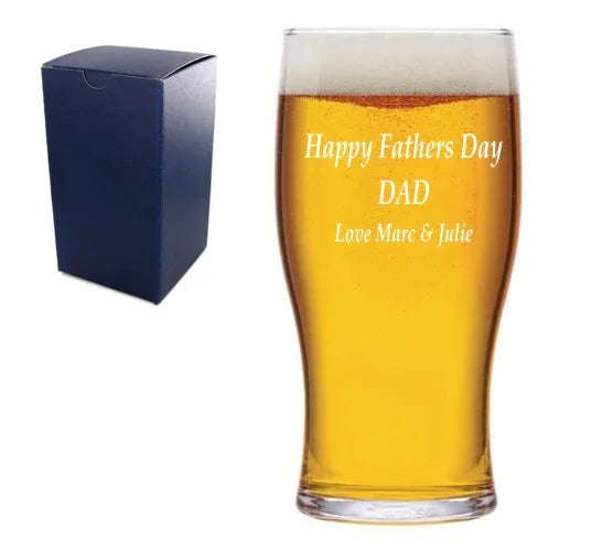 Lager Glass 1 Pint with Free Engraving
