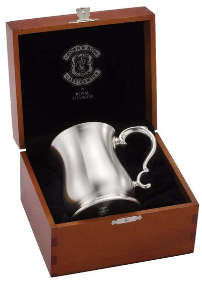 Royal Selangor 1 Pint Bell Tankard with Wooden Case 092107G - Engraveitnow Ltd