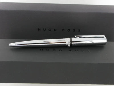 Hugo Boss Gear Ballpoint Pen, Chrome HSN9674B - Engraveitnow Ltd
