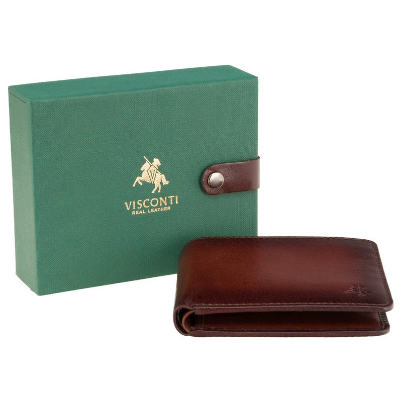Visconti Atelier AT58 Milo Cash & Card Wallet Burnish Tan