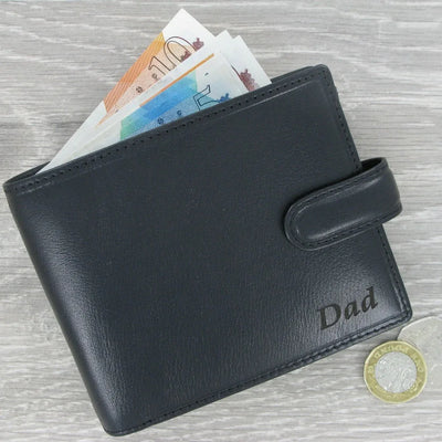 Visconti Monza MZ5 Luxury Italian Black Leather Wallet with RFID - Engraveitnow Ltd